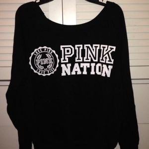 PINK crew neck sweatshirt